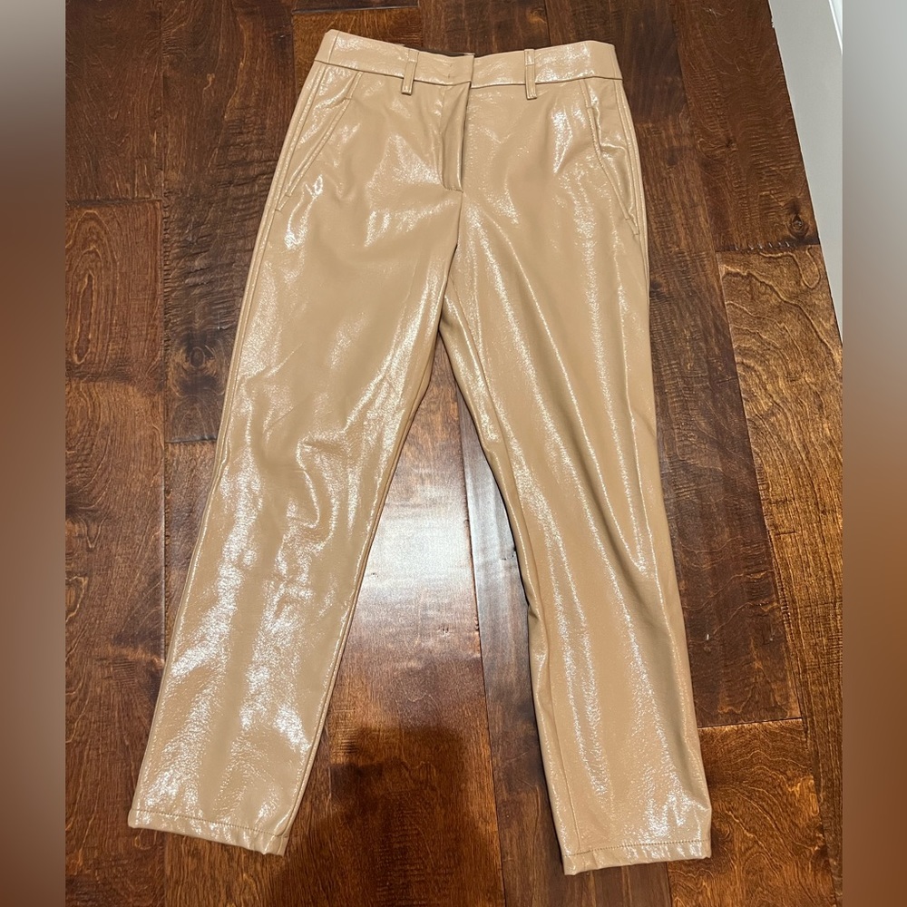 Seventy brown pleather pant